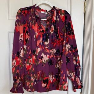 Vibrant Abstract Print Blouse